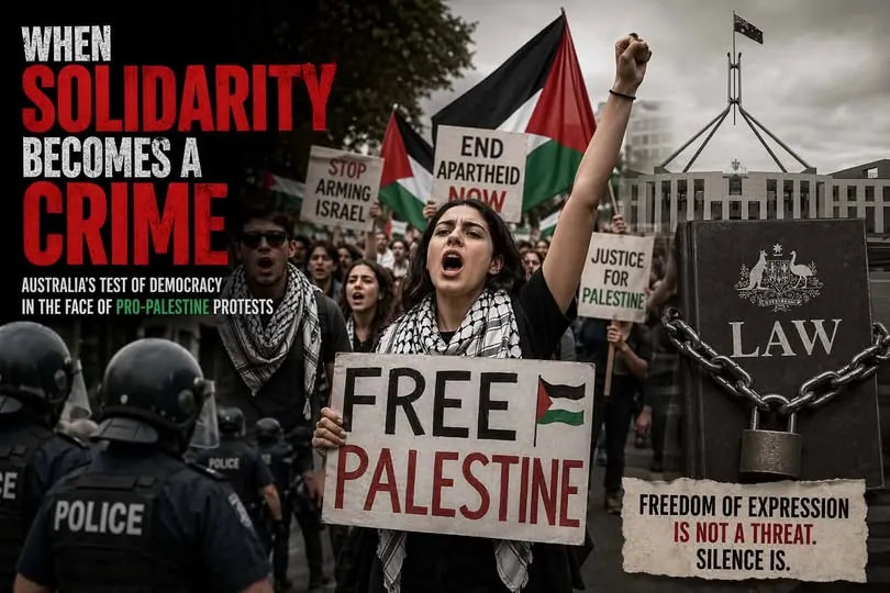 When Solidarity Becomes a Crime: Australia’s Test of Democracy in the Face of Pro-Palestine Protests